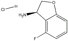 (R)-4-FLUORO-2,3-DIHYDROBENZOFURAN-3-AMINE HYDROCHLORIDE, , 结构式