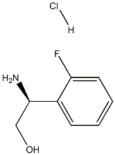 (S)-2-AMINO-2-(2-FLUOROPHENYL)ETHANOL HYDROCHLORIDE,1269773-22-9,结构式