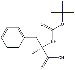 Boc-a-Methyl-D-phenylalanine Structure