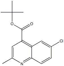 Tert-Butyl 6-Chloro-2-Methylquinoline-4-Carboxylate Struktur