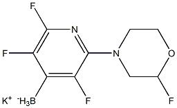 potassiuM trifluoro(3-fluoro-2-Morpholinopyridin-4-yl)borate Structure