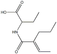 (E)-2-(N-Propylbut-2-enaMido)butanoic Acid Structure