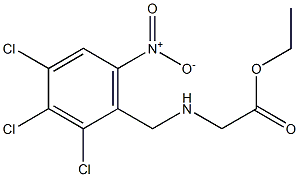 2-((2,3,4-Trichloro-6-nitrobenzyl)aMino)acetic Acid Ethyl Ester Structure