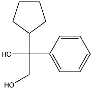 1-cyclopentyl-1-phenylethane-1,2-diol Struktur