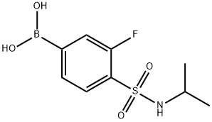 (3-氟-4-(N-异丙基氨磺酰)苯基)硼酸,1704096-35-4,结构式