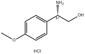 (S)-2-氨基-2-(4-甲氧基苯基)乙醇盐酸盐,221697-17-2,结构式