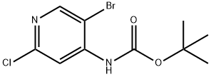 tert-butyl 5-broMo-2-chloropyridin-4-ylcarbaMate Structure