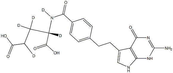 培美曲塞D5, , 结构式