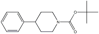 4-Phenyl-1-piperidinecarboxylic acid tert-butyl ester Struktur