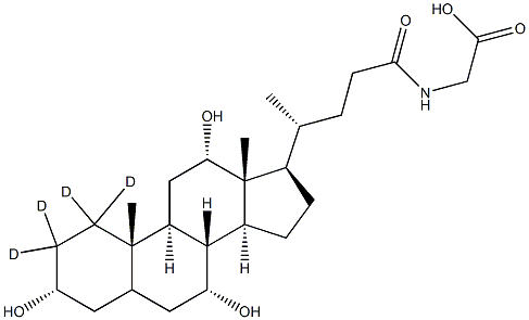 Glycocholic Acid-d4 Struktur