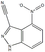 3-Cyano-4-nitro-1H-indazole Structure