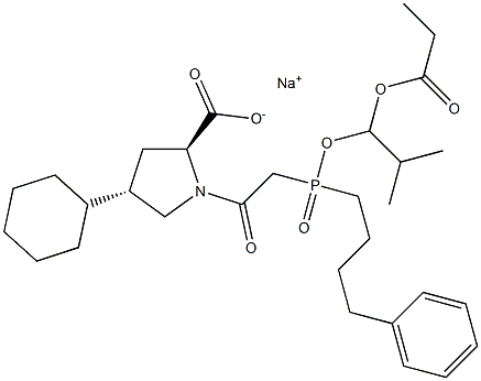 (2S,4R)-Fosinopril SodiuM Salt Structure