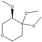 (R)-3,4,4-TriMethoxytetrahydro-2H-pyran 化学構造式