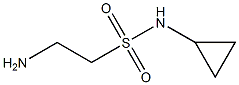 2-azanyl-N-cyclopropyl-ethanesulfonaMide 化学構造式