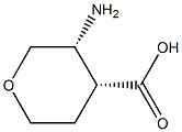 cis-3-aMinotetrahydro-2H-pyran-4-carboxylic acid Struktur