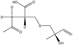 (R,S)-N-Acetyl-S-(2-hydroxy-2-Methyl-3-buten-1-yl)-L-cysteine-d3