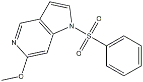 1-(Phenylsulphonyl)-6-Methoxy-5-azaindole Structure