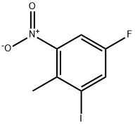 5-氟-1-碘-2-甲基-3-硝基苯, 1227268-50-9, 结构式