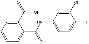 3'-CHLORO-4'-FLUOROPHTHALANILIC ACID Struktur