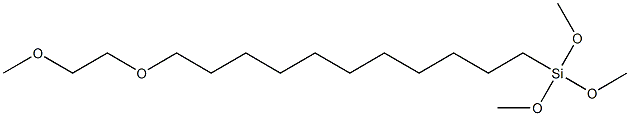 11-(2-METHOXYETHOXY)UNDECYLTRIMETHOXYSILANE Struktur