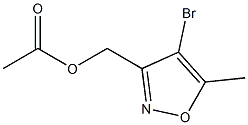 (4-broMo-5-Methylisoxazol-3-yl)Methyl acetate,,结构式