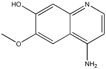 4-AMino-6-Methoxyquinolin-7-ol Structure