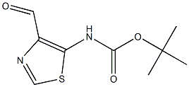 tert-Butyl (4-forMylthiazol-5-yl)carbaMate 化学構造式