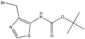 tert-Butyl [4-(broMoMethyl)thiazol-5-yl]carbaMate,,结构式