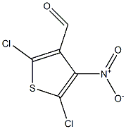 2,5-二氯-4-硝基噻吩-3-甲醛 结构式