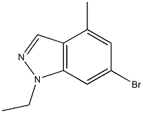 6-broMo-1-ethyl-4-Methyl-1H-indazole,1693763-40-4,结构式