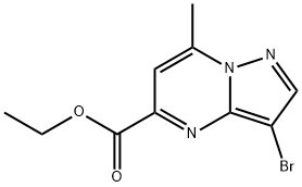 1823500-24-8 ETHYL 3-BROMO-7-METHYLPYRAZOLO[1,5-A]PYRIMIDINE-5-CARBOXYLATE