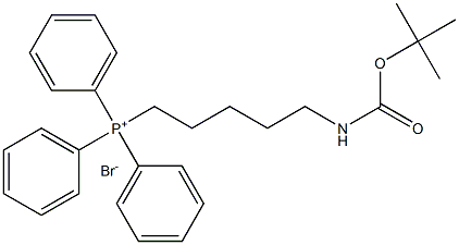 (5-((tert-butoxycarbonyl)aMino)pentyl)triphenylphosphoniuM broMide Struktur