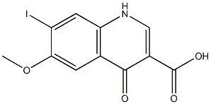 7-iodo-6-Methoxy-4-oxo-1,4-dihydroquinoline-3-carboxylic acid Structure