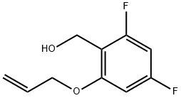 2-(烯丙氧基)-4,6-二氟苯甲醇 结构式