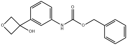 benzyl (3-(3-hydroxyoxetan-3-yl)phenyl)carbaMate Structure