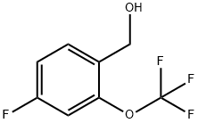 4-氟-2-(三氟甲氧基)苄醇 结构式