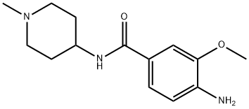 4-aMino-3-Methoxy-N-(1-Methylpiperidin-4-yl)benzaMide Struktur