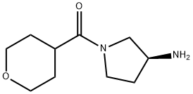 S-1-N-(甲酰基四氢吡喃)-3-氨基吡咯烷, 1286207-63-3, 结构式