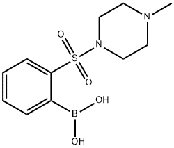2-(4-甲基哌嗪-1-基磺酰)苯基硼酸,1704063-62-6,结构式