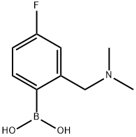 (2-((ジメチルアミノ)メチル)-4-フルオロフェニル)ボロン酸 化学構造式