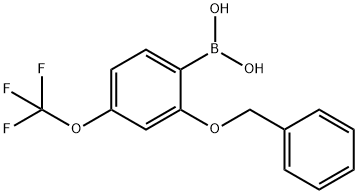 (2-(benzyloxy)-4-(trifluoroMethoxy)phenyl)boronic acid Structure