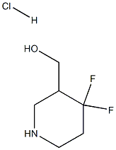 (4,4-difluoropiperidin-3-yl)Methanol hydrochloride Struktur
