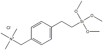 4-(三甲氧基硅基乙基)苄基三甲基氯化铵, , 结构式