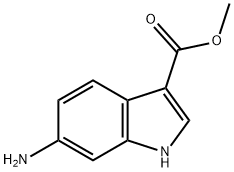 METHYL 6-AMINO-1H-INDOLE-3-CARBOXYLATE, 1249763-34-5, 结构式