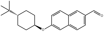 6-(反式-4-叔丁基环己醇基)-2-萘醛, 1266115-60-9, 结构式