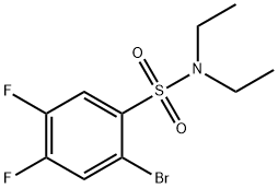 2-broMo-N,N-diethyl-4,5-difluorobenzenesulfonaMide Structure