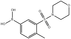 4-甲基-3-(吗啉代磺酰)苯基硼酸, 1704065-60-0, 结构式