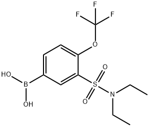 (3-(N,N-二乙基氨磺酰)-4-(三氟甲氧基)苯基)硼酸 结构式