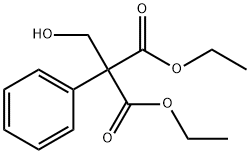 diethyl 2-(hydroxyMethyl)-2-phenylMalonate 化学構造式