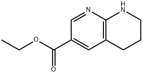 ethyl 5,6,7,8-tetrahydro-1,8-naphthyridine-3-carboxylate 化学構造式